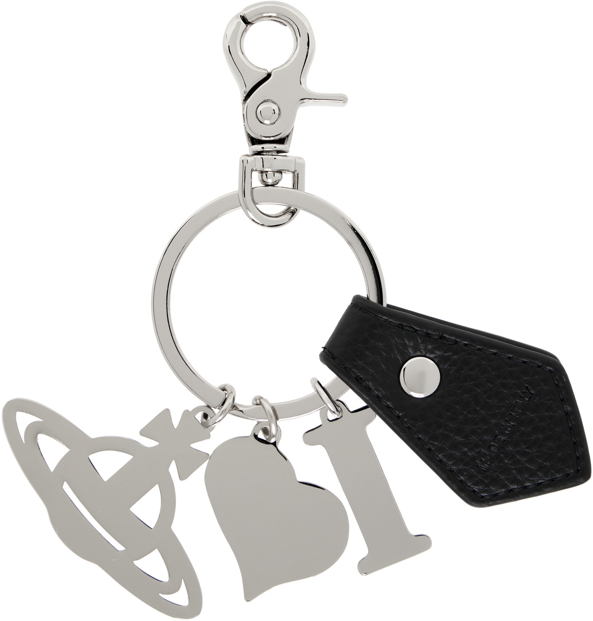 Vivienne Westwood Silver 'I Love Orb' Keychain