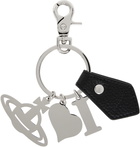 Vivienne Westwood Silver 'I Love Orb' Keychain