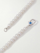 POLITE WORLDWIDE® - Dreamy Sterling Silver, Pearl and Enamel Necklace