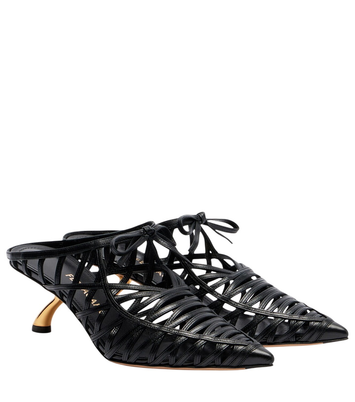 Photo: Ferragamo Cirry leather mules