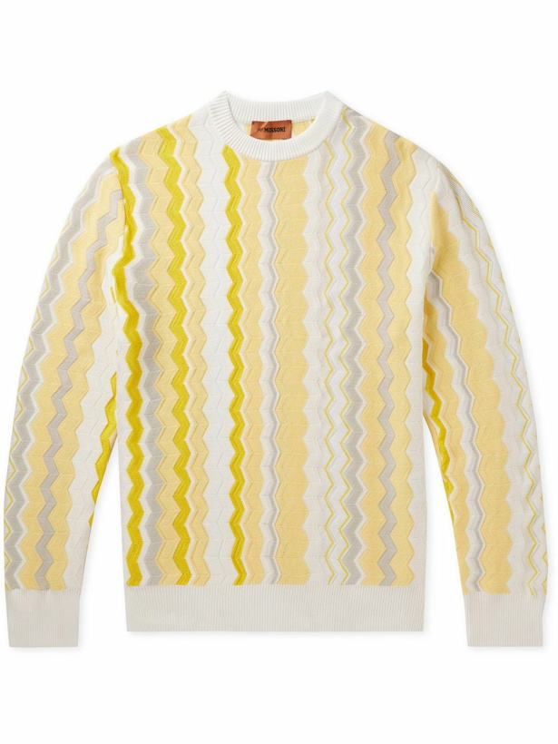 Photo: Missoni - Striped Knitted Sweater - Yellow