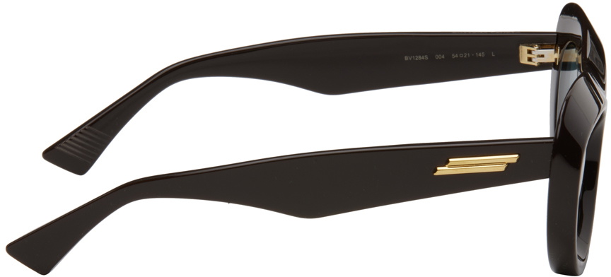 Bottega Veneta Brown Scoop Round Acetate Sunglasses Bottega