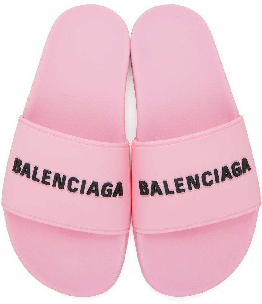 Balenciaga slides pink best sale