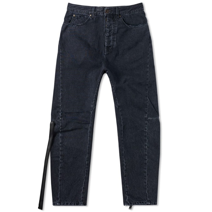 Photo: Unravel Project Slim Drop Crotch Jeans Black