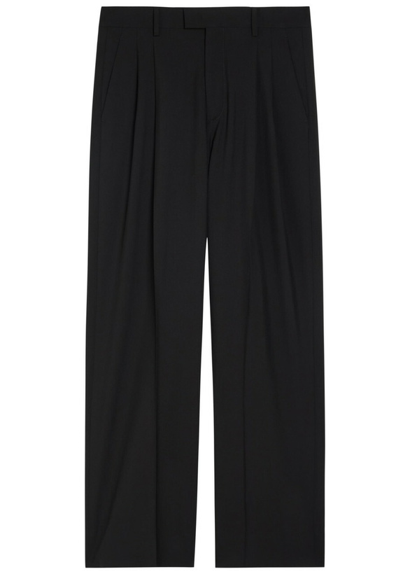 Photo: Armarium Giorgia Pleated Wide-leg Wool Trousers Black