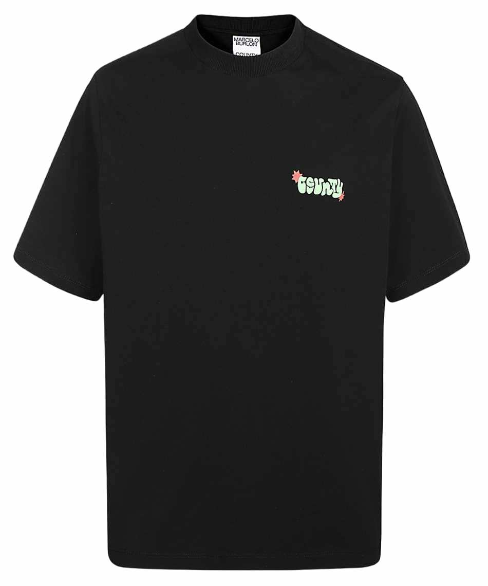 MARCELO BURLON COUNTY OF MILAN - Logo Print Oversized Cotton