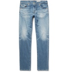 AG Jeans - Tellis Slim-Fit Distressed Stretch-Denim Jeans - Blue