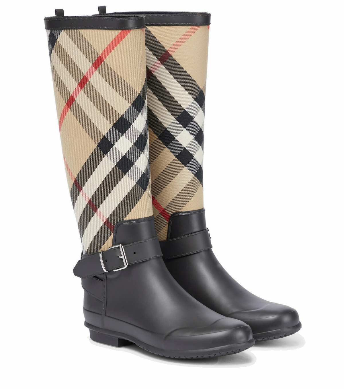 Burberry House Check rubber rain boots Burberry