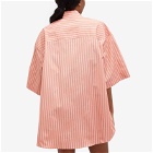 Martine Rose Women's Striped Wrap Shirt in Pink/Green