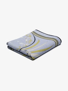 PUCCI Blue Astrolabio-Print Wool Blanket