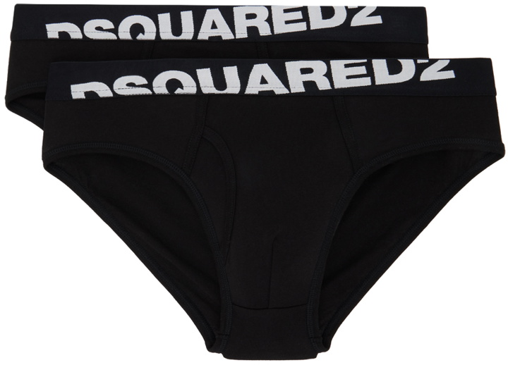 Photo: Dsquared2 Two-Pack Black Briefs