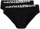 Dsquared2 Two-Pack Black Briefs