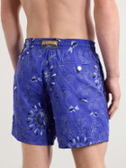 Vilebrequin - Mistral Embroidered Straight-Leg Swim Shorts - Blue