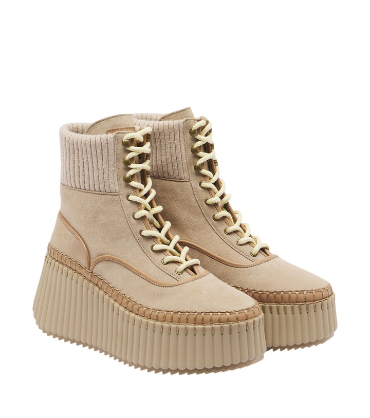 Photo: Chloé Nama suede platform lace-up boots