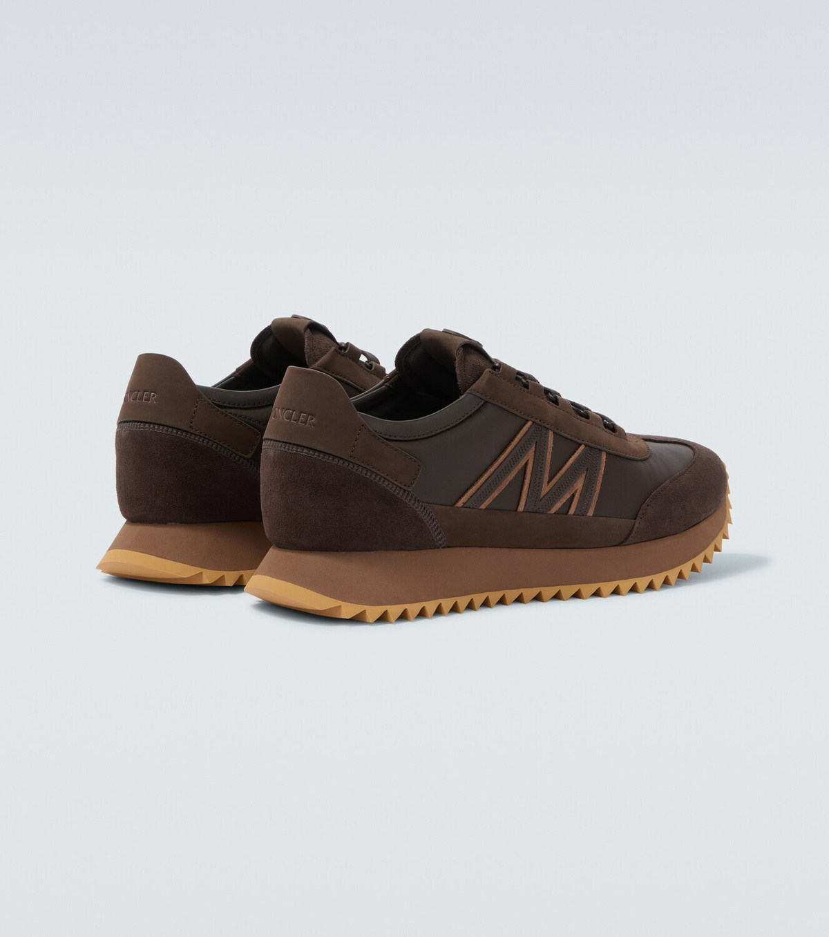 Moncler Pacey2 suede-trimmed sneakers