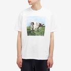 Junya Watanabe MAN Men's Cow Print T-Shirt in White &Black