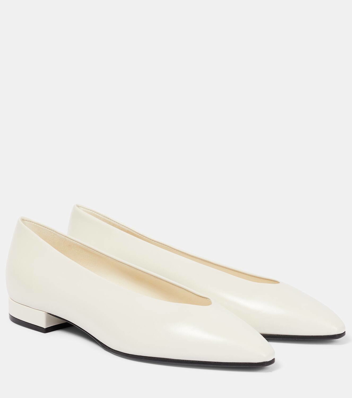 Loro Piana Rebecca leather ballet flats Loro Piana