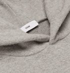 SSAM - Cotton and Camel Hair-Blend Hoodie - Gray