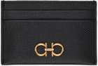 Ferragamo Black Gancini Card Holder