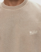 Woolrich Garment Dyed Crewneck Beige Sweatshirts