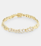 Suzanne Kalan 18kt gold bracelet with diamonds