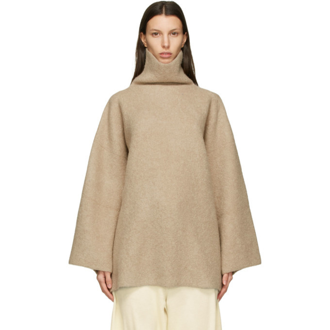 Lauren Manoogian Tan Double Face Turtleneck Lauren Manoogian