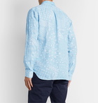 120% - Paisley-Print Linen Shirt - Blue