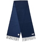Universal Works Men's Double Sided Scarf in Navy/Blue