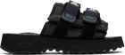 Palm Angels Black Suicoke Edition Moto-P Sandals