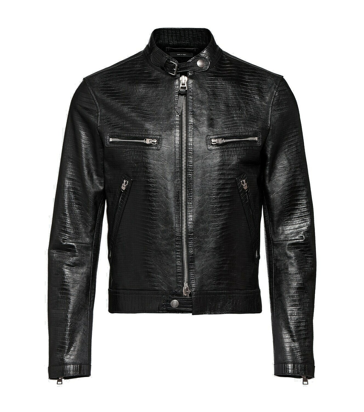 Photo: Tom Ford Lizard-effect leather biker jacket