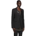 Rick Owens Black Performa Extreme Soft Tux Blazer