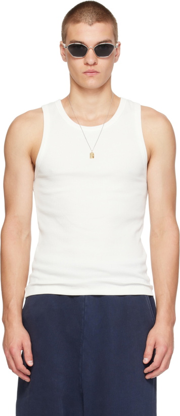 Photo: Entire Studios White Rib Tank Top