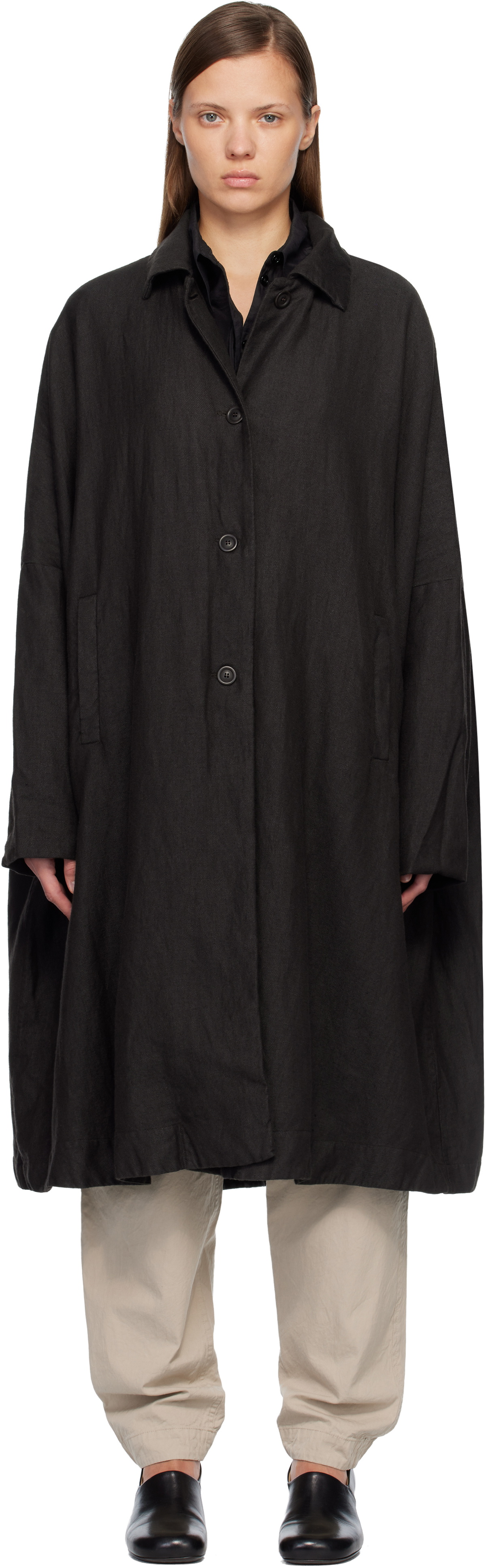 CASEY CASEY Navy Triangle Coat CASEY CASEY