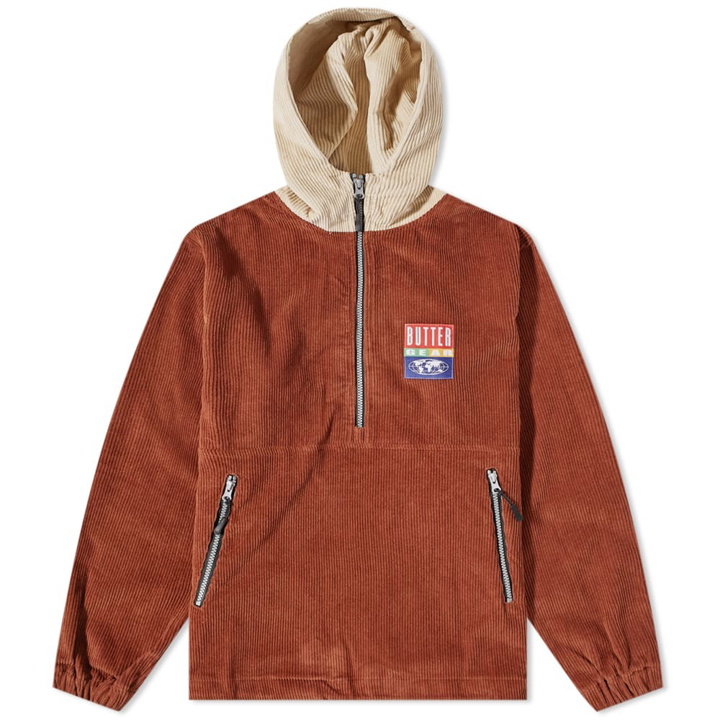 Photo: Butter Goods Men's Wale Cord Popover Jacket in Rust