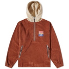 Butter Goods Men's Wale Cord Popover Jacket in Rust