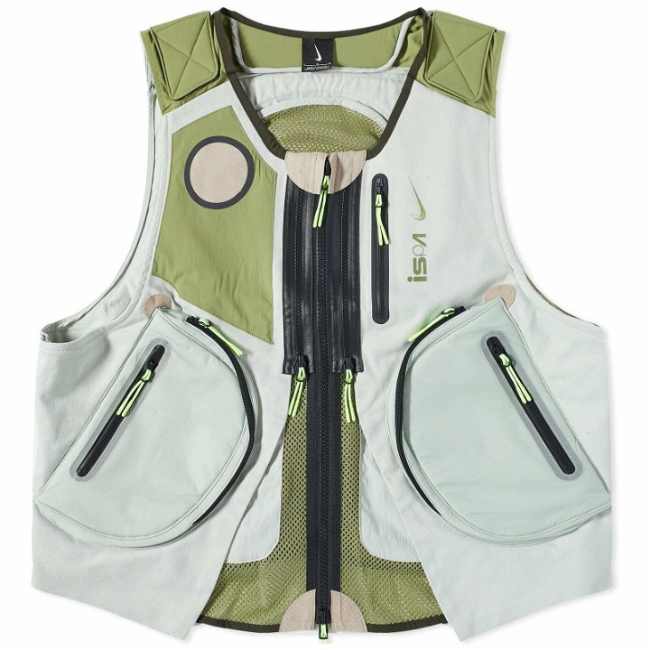 Photo: Nike Men's ISPA Vest 2.0 in Silver/Alligator/Sequoia