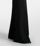 Sportmax Belted crêpe straight pants