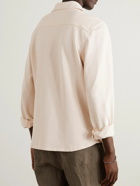 Frescobol Carioca - Marcio Cotton and Linen-Blend Piqué Shirt - Neutrals