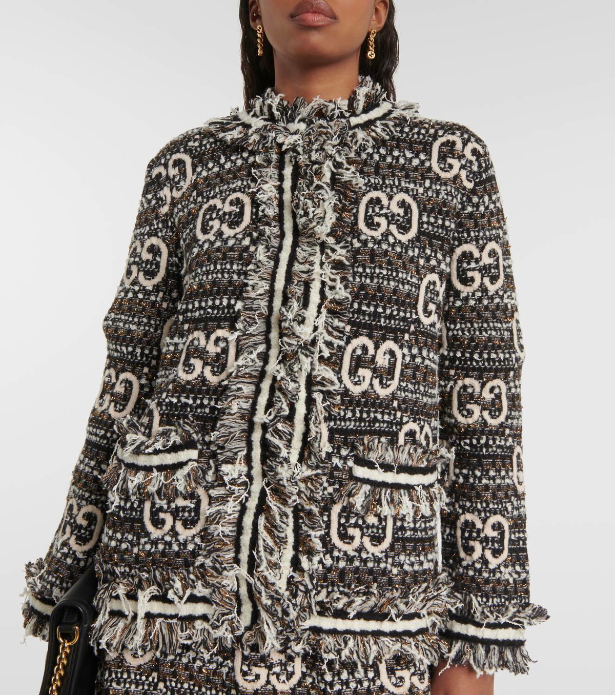 Gucci GG bouclé and lamé jacket Gucci