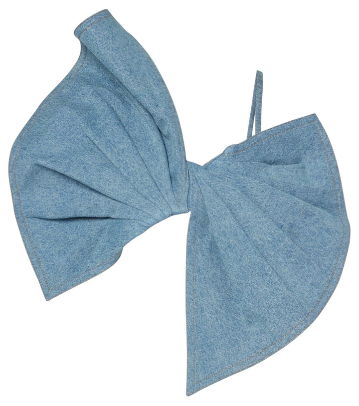 Photo: Nina Ricci Bow-detail denim top