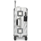 Tumi Silver Aluminum International Carry-On Suitcase