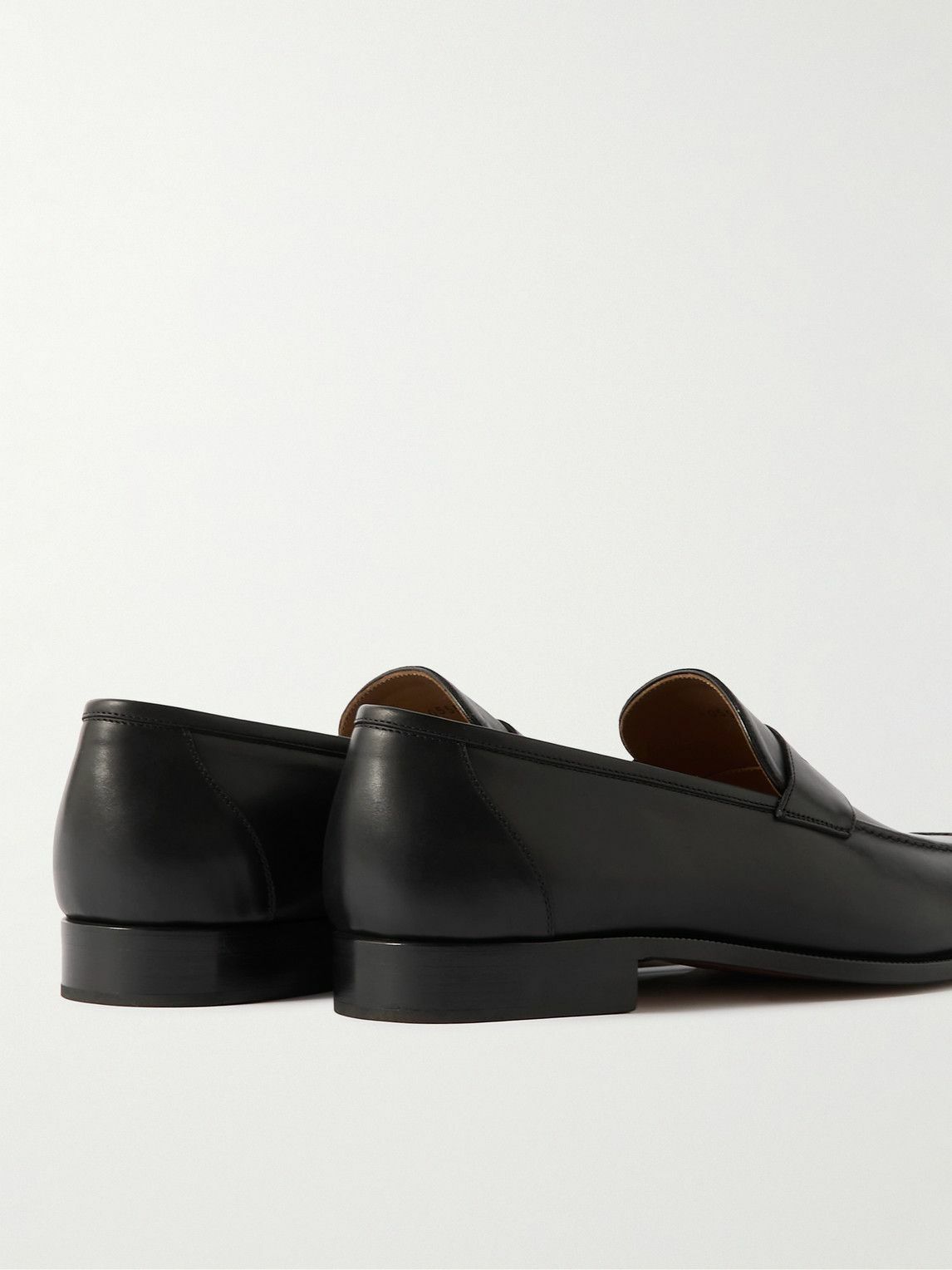 Loro Piana - Sergio Walk Leather Penny Loafers - Black Loro
