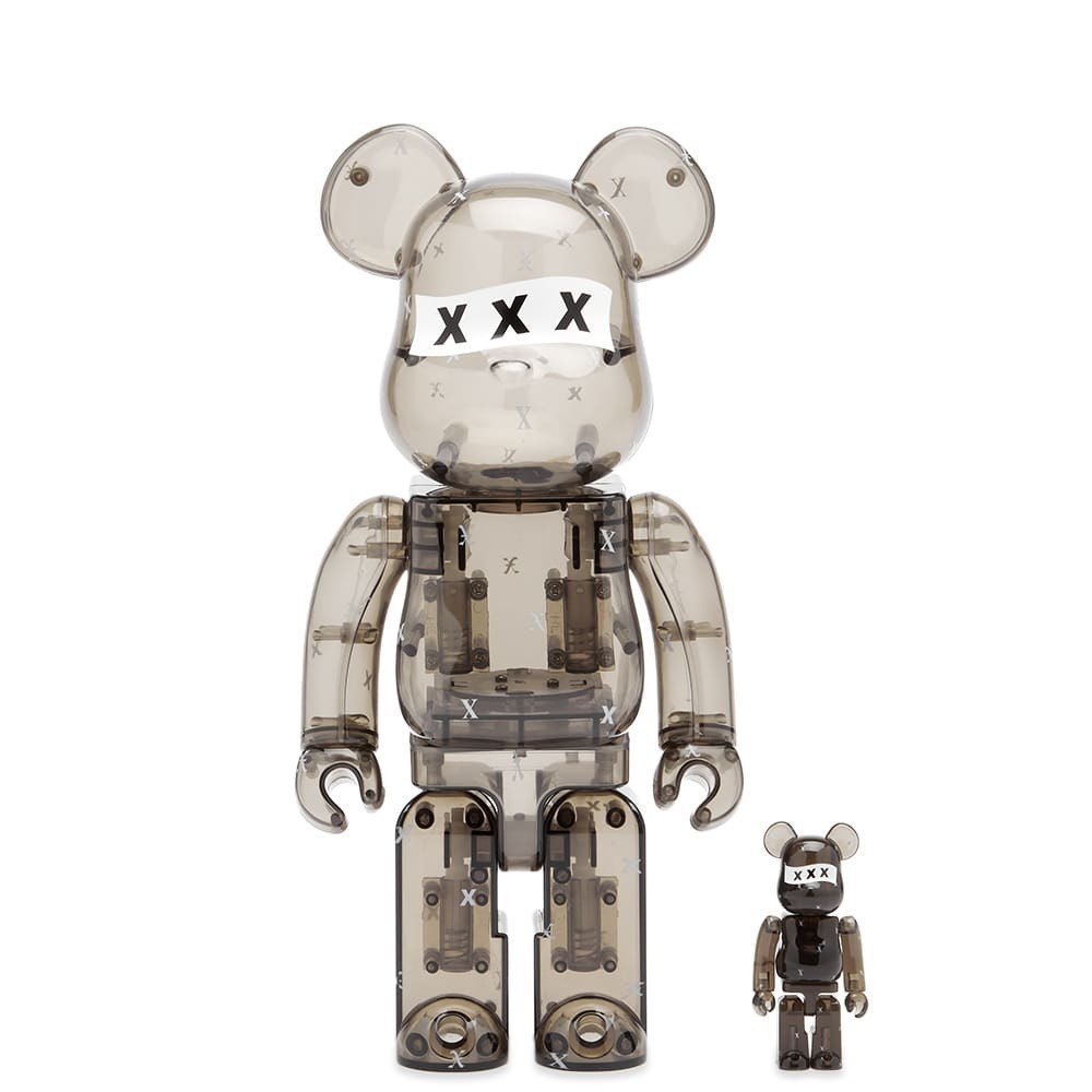 Medicom God Selection xxx Be@rbrick in Black 100%/400% Medicom