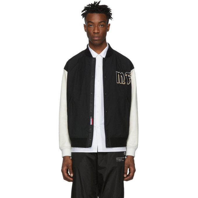 7 MONCLER FRAGMENT HIROSHI FUJIWARA SVEN Bomber Black sz 1 2