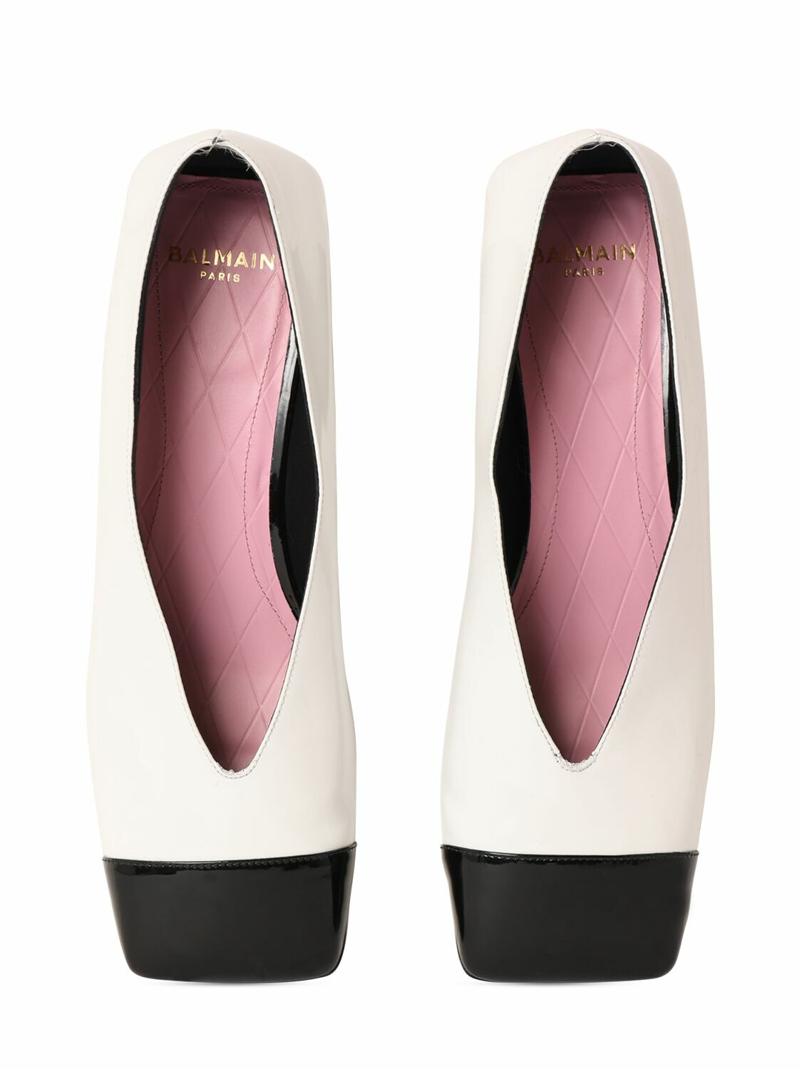 BALMAIN - 20mm Edna Patent Leather Flats