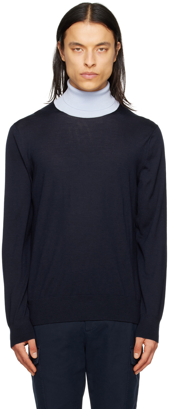 Gabriela Hearst Navy & Blue Jermaine Turtleneck Gabriela Hearst