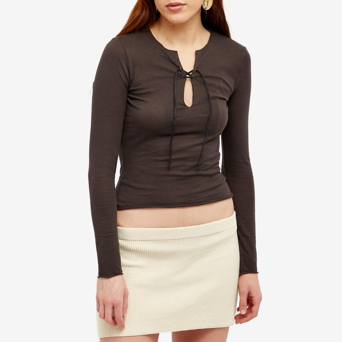 16Arlington Women's Serpina Top in Brown Melange
