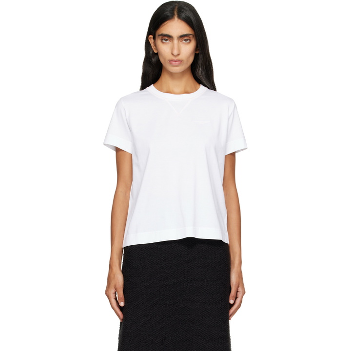 Photo: Givenchy White Logo Crewneck T-shirt