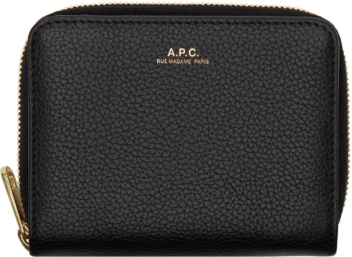 Photo: A.P.C. Black Emmanuelle Compact Wallet