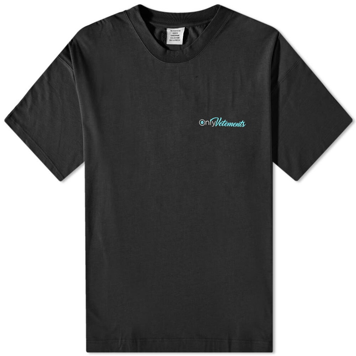 Photo: Vetements Men's Only T-Shirt in Black